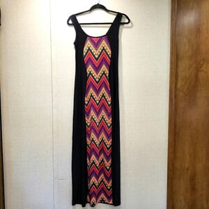 Paper Doll Dress Black Slimin Sleeveless Scoop Nec